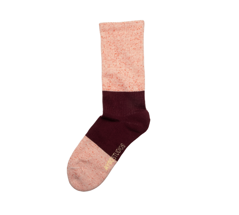 Tennis strømper - Red Apricot/Dark Fig